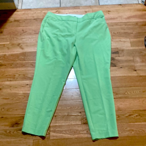 Worthington woman Monticello Green straight leg ankle pants - Picture 1 of 7